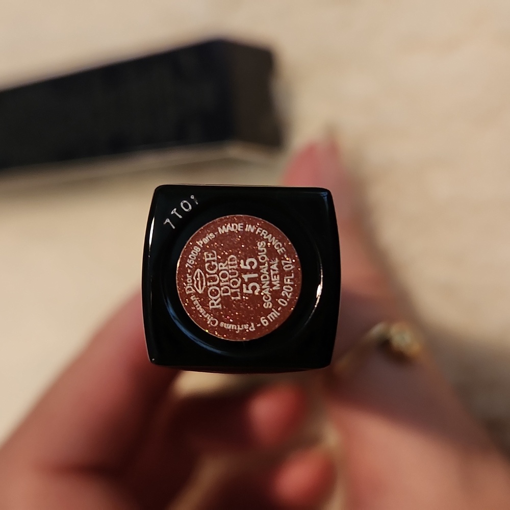 Rouge Dior Liquid Metal Lip Stain 515 Scandalous Metal - Picture 2 of 4